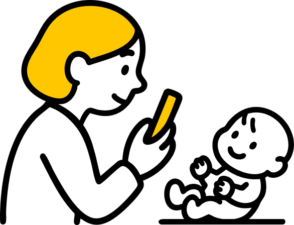 お母さんも秒で